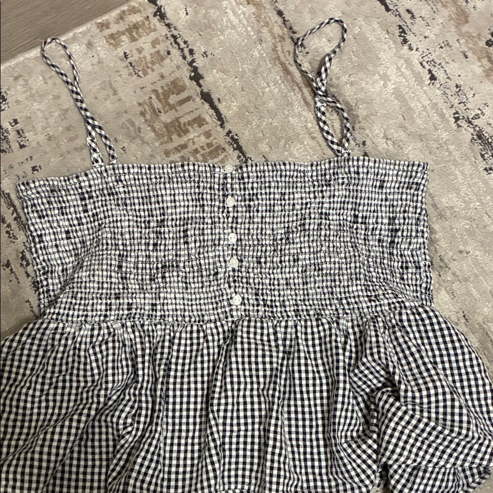 American Eagle Outfitters Black and White Checkered Camisole